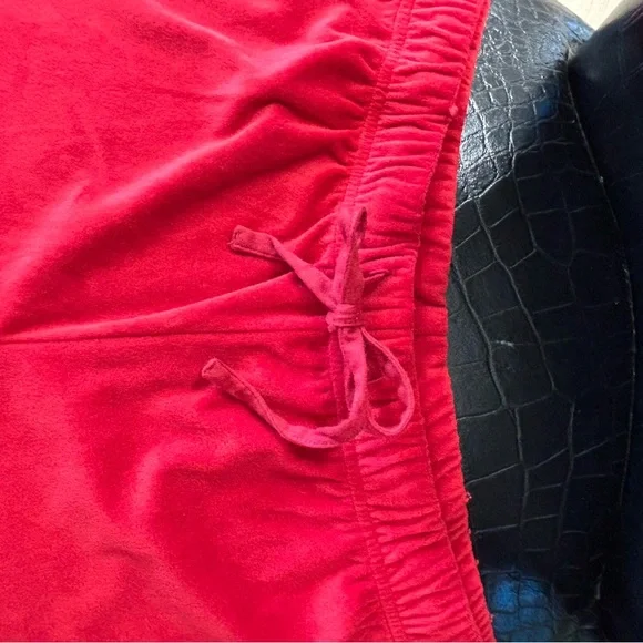 Red Velour Stretch Pajamas - Cabernet by Sleep Sense - Picture 6 of 9